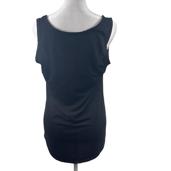 Authentic Disney Parks Black Gold Winking Minnie Mouse Tank Top Sz M Tagless - Picture 3 of 5